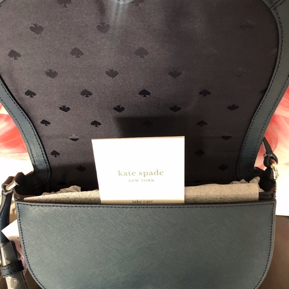 kate spade reiley spade leather embellished bag - Picture 9 of 10